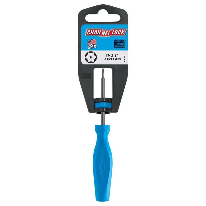 Destornillador de Torx T6 de 6 pulgadas de Channellock con mango de alto rendimiento de 3 lados - T062H
