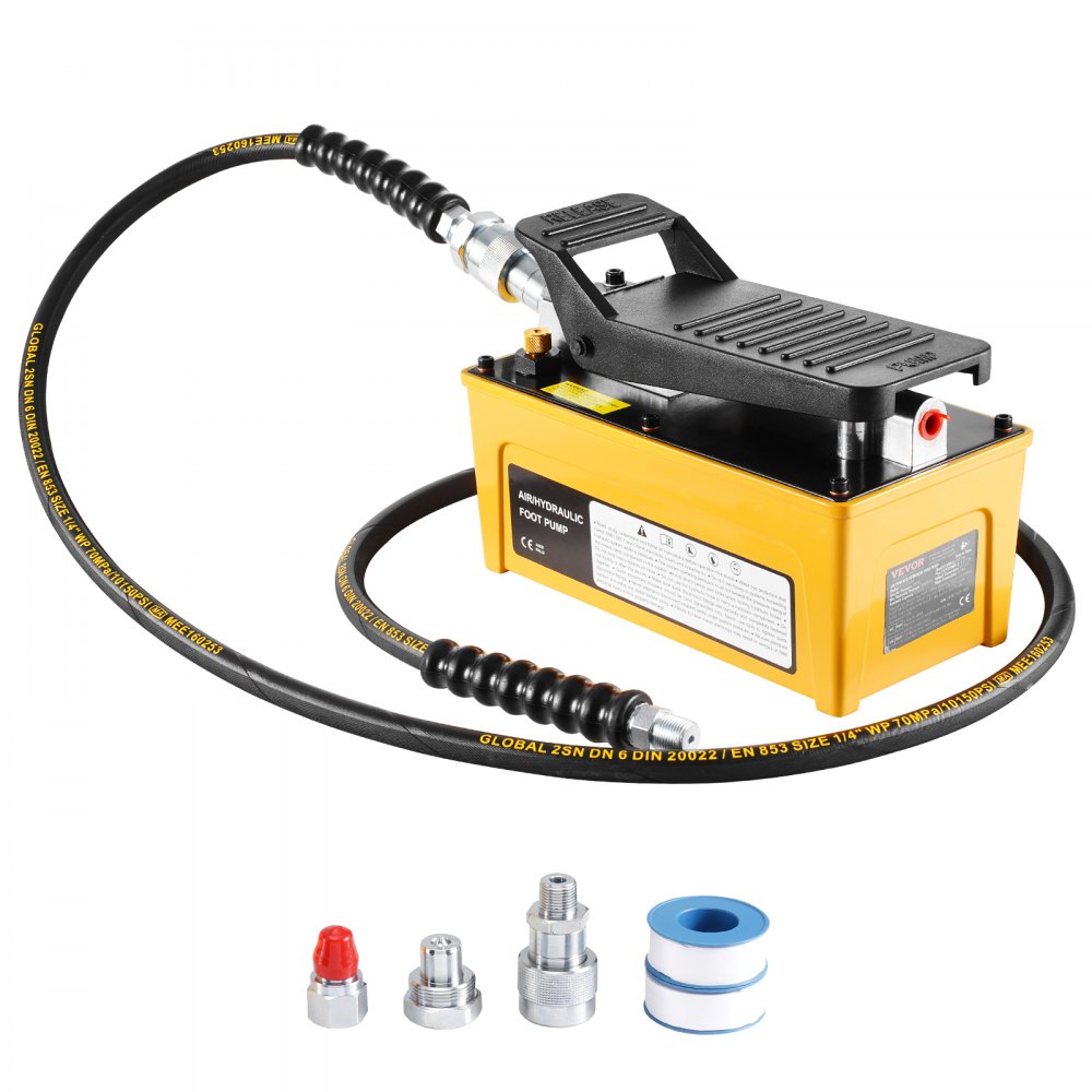 VEVOR Air Hydraulic Pump Air Actuated Foot Pump 10,000PSI Frame Machine Pump - CGKQB18MJTHSFZYLPV0