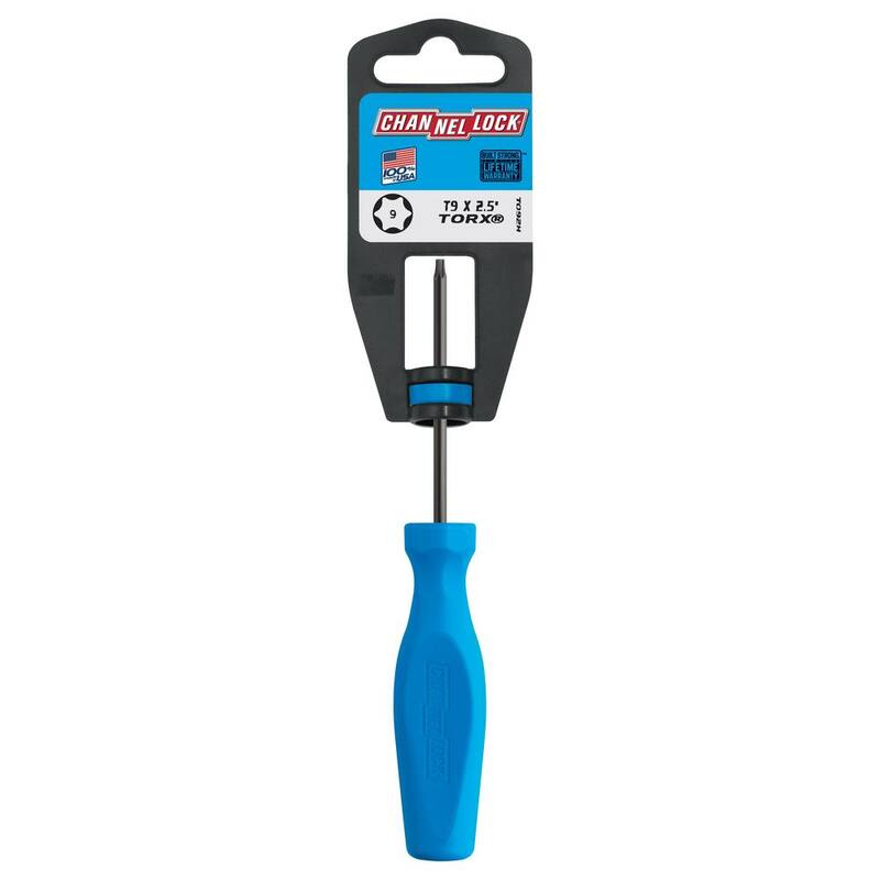 Destornillador Torx T9 de 2.5 pulgadas de Channellock con mango de alto rendimiento de 3 lados - T092H