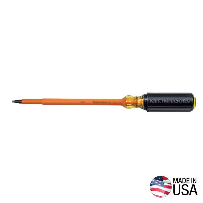 Herramienta Klein Tools #2 11-5/16 pulgadas Destornillador Cuadrado Aislado - 662-7-INS
