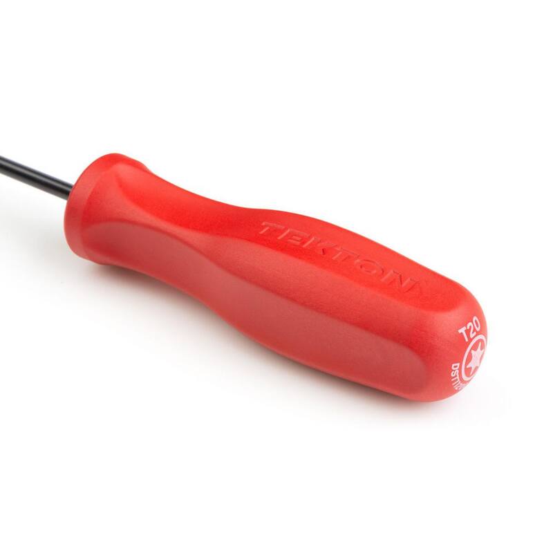 Destornillador TEKTON T20 Torx con mango resistente (hoja de óxido negro) - DST11200
