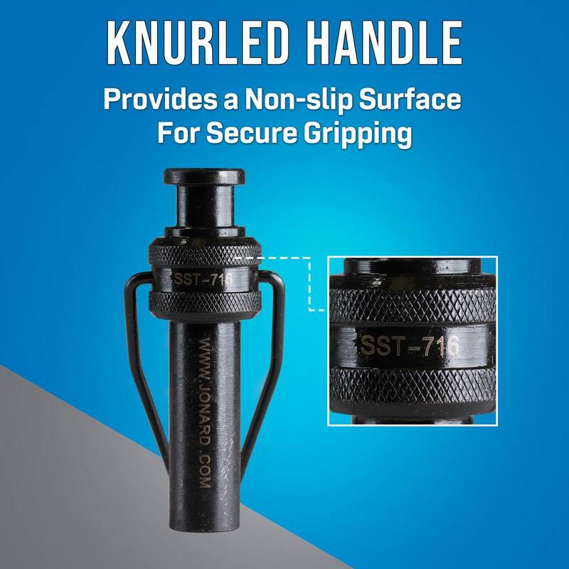 Herramienta de escudo de seguridad de 7/16 pulgadas de Jonard Tools con acabado de óxido negro, conectores F con blindaje hexagonal - SST-716.