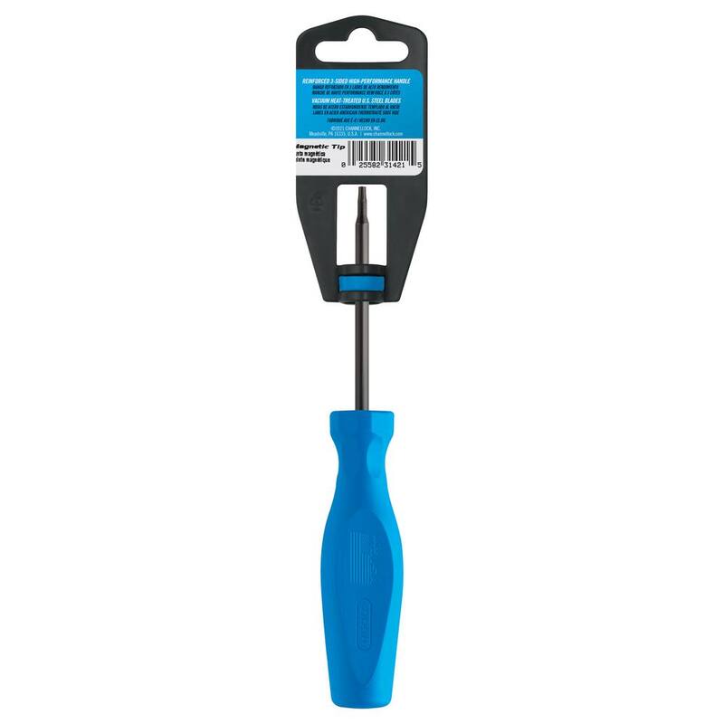 Destornillador Torx T10 de 3 pulgadas Channellock con mango de alto rendimiento de 3 lados - T103H