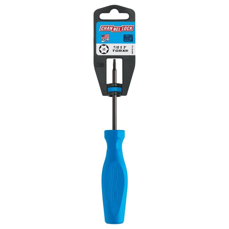 Destornillador Torx T10 de 3 pulgadas Channellock con mango de alto rendimiento de 3 lados - T103H