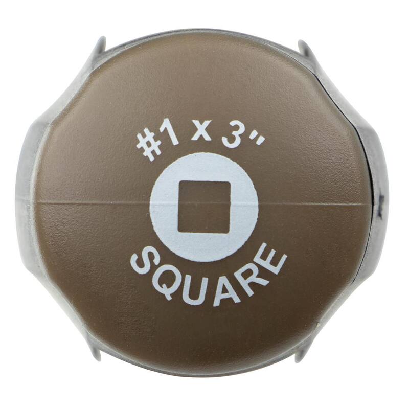 SPEC OPS #1 x 3 pulg. Desarmador de punta cuadrada con punta magnética, eje de acero Cr-Mo - SPEC-S1-SQ1