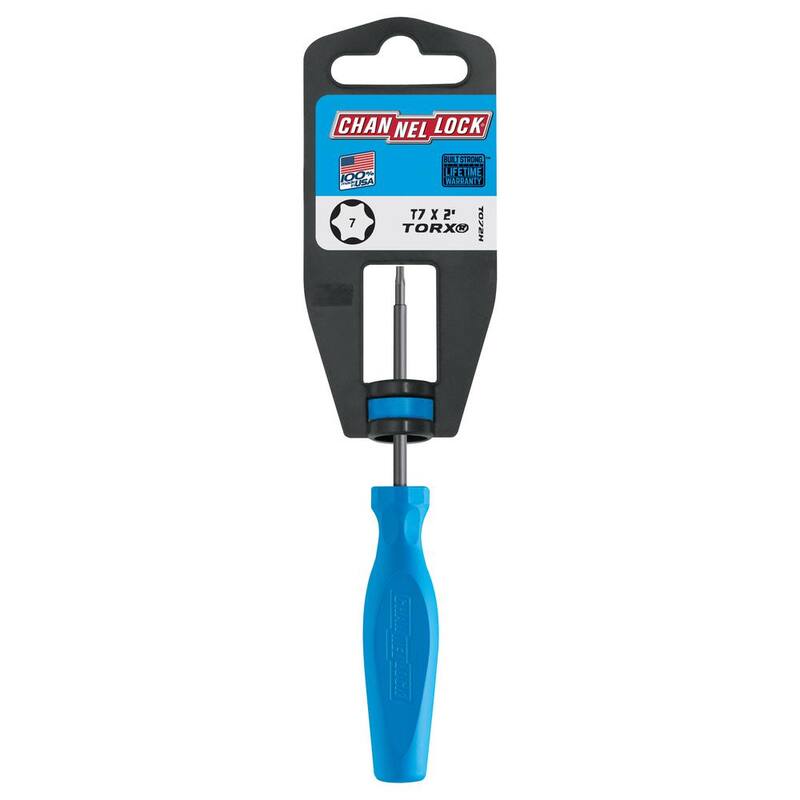Desarmador Torx T7 de 2 pulgadas Channellock con mango de alto rendimiento de 3 lados - T072H