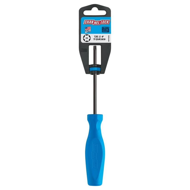 Desarmador Torx T25 de 4 pulgadas Channellock con mango de alto rendimiento de 3 lados - T254H