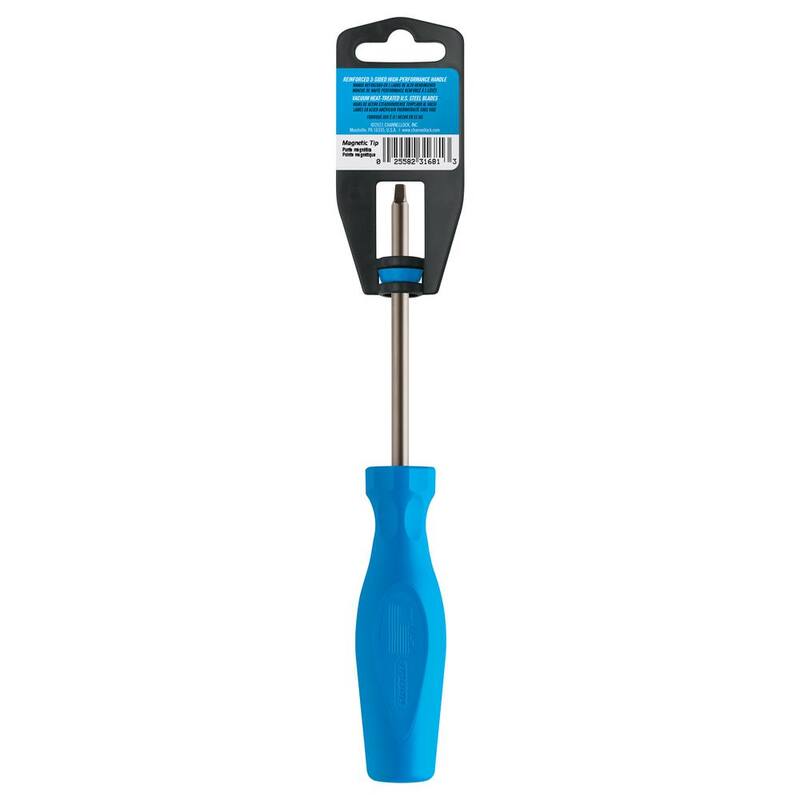 Destornillador con punta magnética de tres lóbulos con cabeza cuadrada #3 de Channellock de 4 pulgadas - R304H