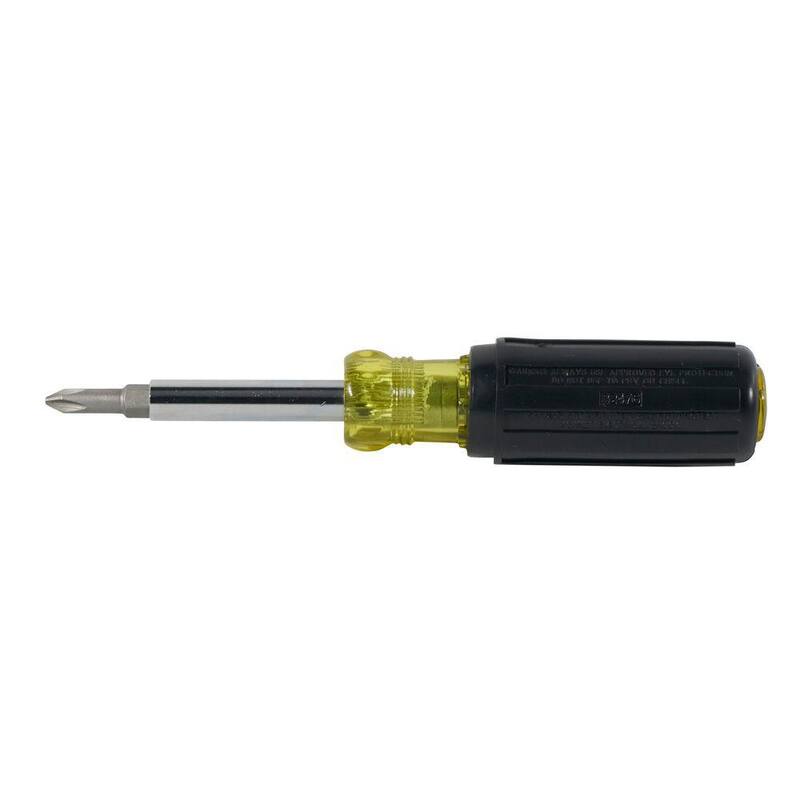 Herramienta 5 en 1 de Klein Tools: Destornillador y Llave para Tuerca con Mango de Agarre Acolchonado - 32476