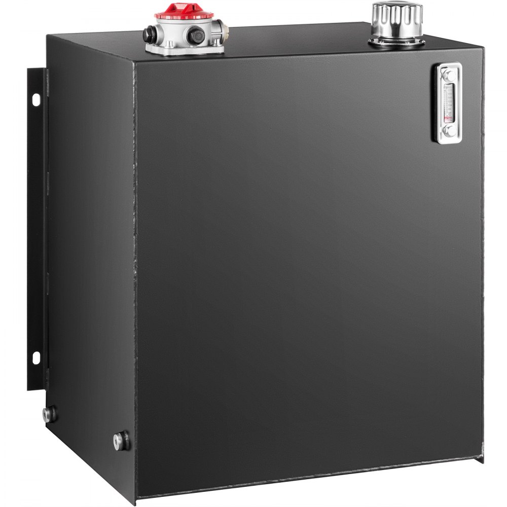 VEVOR Hydraulic Oil Tanks 25Gal Fuel Tank Heavy Duty Hydraulic Steel Tank Reservoir, Gasoline Transfer Tanks, Hydraulic Reservoir with Strainer Temp Gauge Filter Breather Cap for Tractors & Trucks - YYYX25JLHDWDJ0001V0