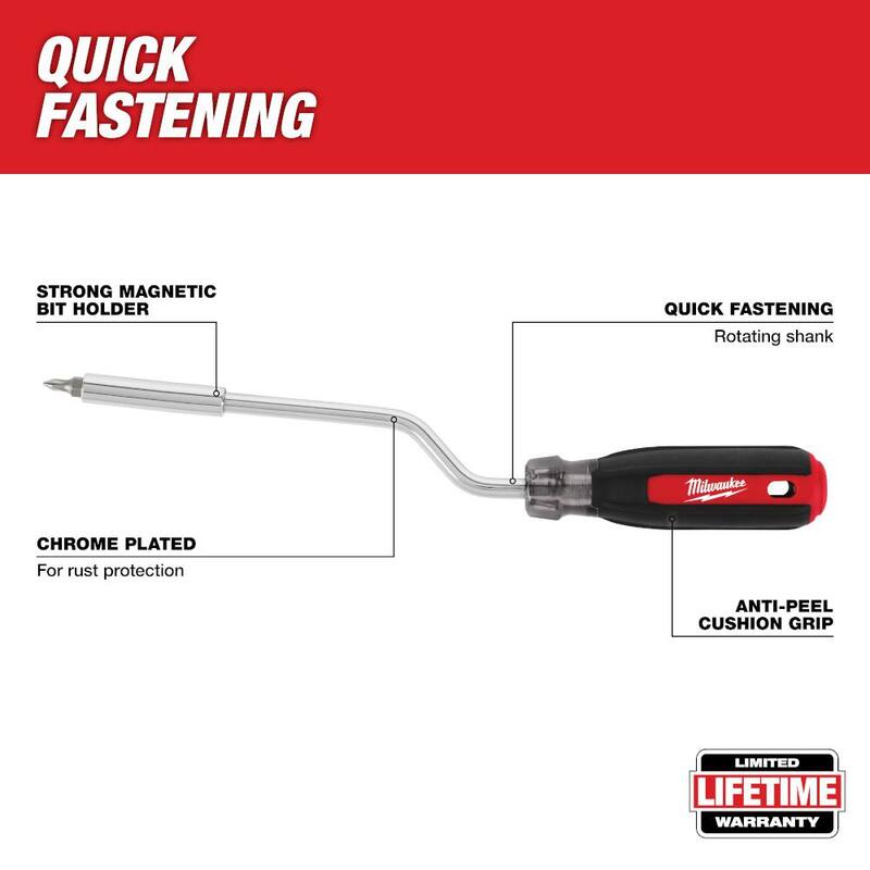 Destornillador multipunta rotativo 2-en-1 de Milwaukee - 48-22-2916