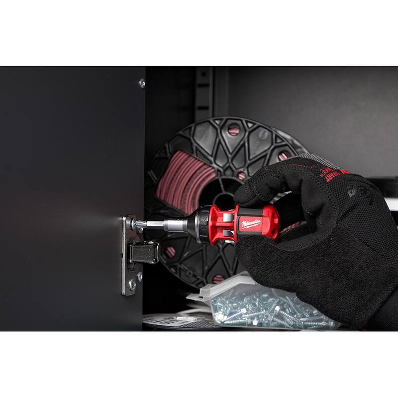 Desarmador de multiusos compacto de trinquete de 8 en 1 de Milwaukee con desarmador de multiusos de trinquete de conducción cuadrada de 9 en 1 (paquete de 2 piezas) - 48-22-2330-48-22-2322