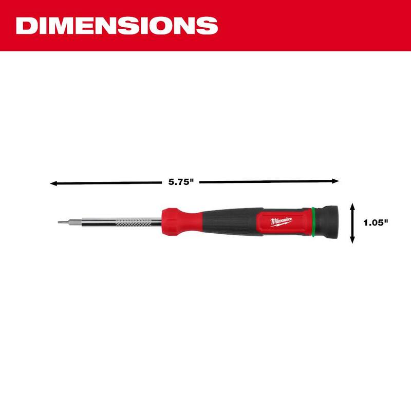 Desarmador de precisión de múltiples puntas TORX para seguridad de 4 en 1 de Milwaukee - 48-22-2931.