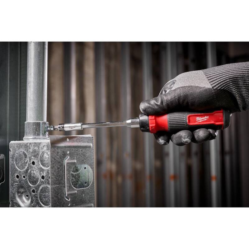 Desarmador multi-bit de trinquete de Milwaukee 27-en-1 con navaja plegable FASTBACK 6-en-1 con hoja de uso general (2 piezas) - 48-22-2904-48-22-1505