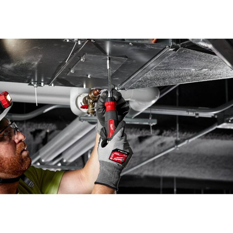 Desarmador multi-bit de trinquete de Milwaukee 27-en-1 con navaja plegable FASTBACK 6-en-1 con hoja de uso general (2 piezas) - 48-22-2904-48-22-1505