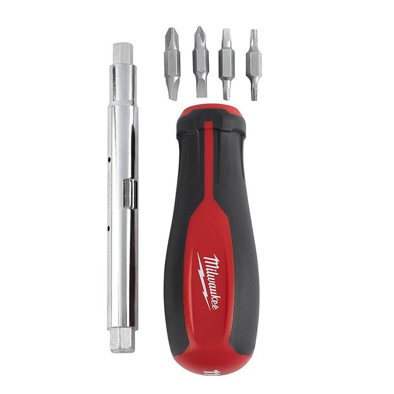 Destornillador combinado de múltiples puntas de Milwaukee 11 en 1 con alicates 6 en 1 - 48-22-2761-48-22-3079