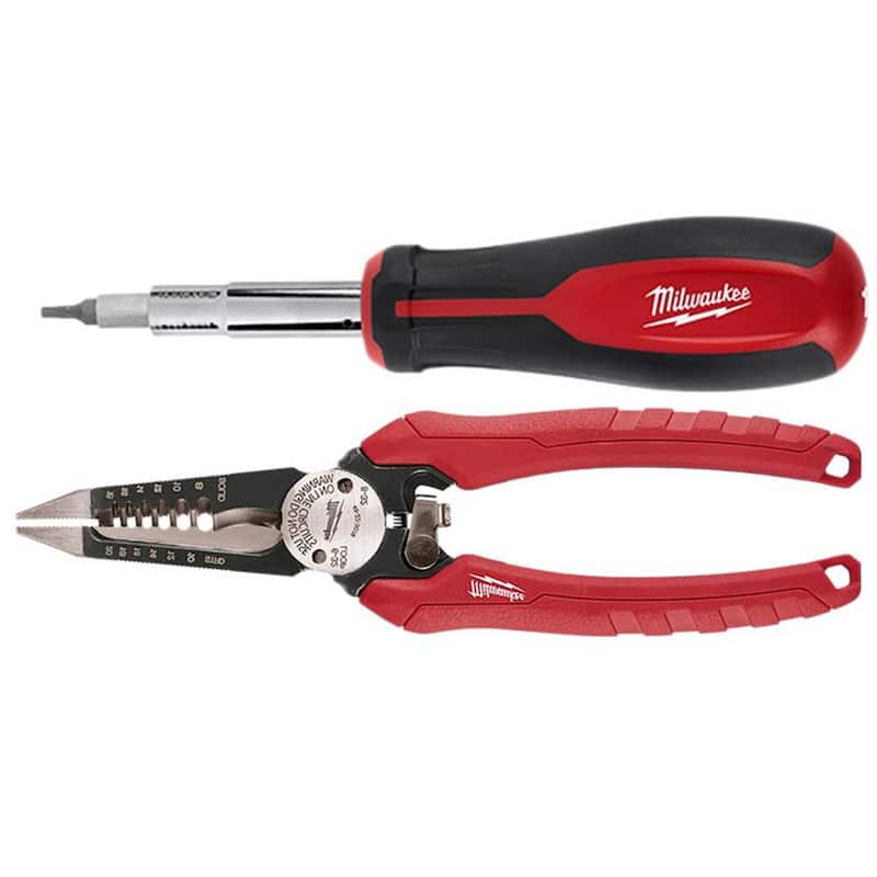 Destornillador combinado de múltiples puntas de Milwaukee 11 en 1 con alicates 6 en 1 - 48-22-2761-48-22-3079