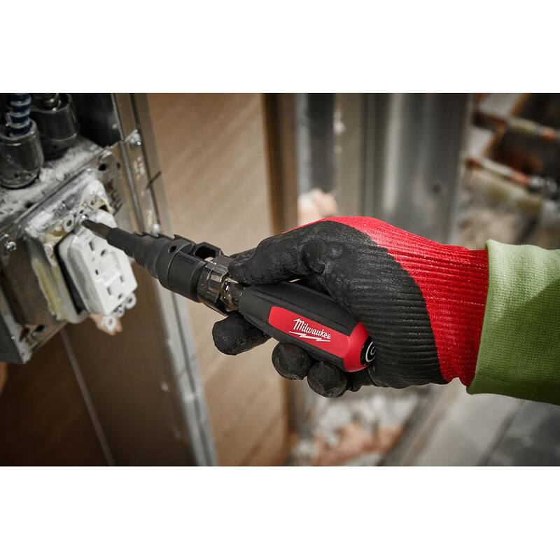 Milwaukee 7-en-1 Destornillador de Tubos con Achaflanado y Cuchilla Plegable FASTBACK 6-en-1 - 48-22-2870-48-22-1505