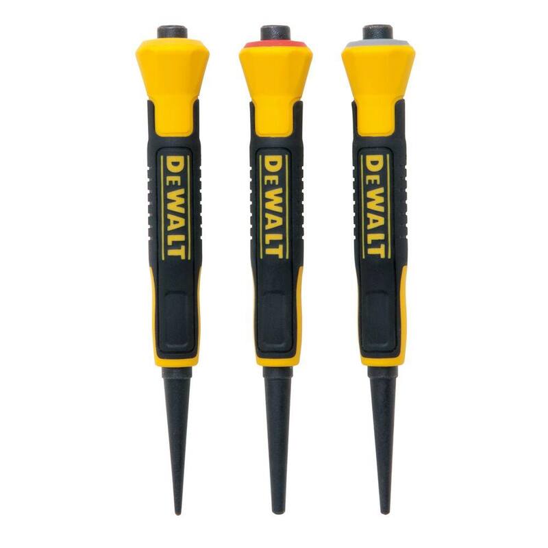Juego de clavos bimaterial DEWALT 1/32 pulg., 2/32 pulg., 3/32 pulg. (3 piezas) - DWHT58018