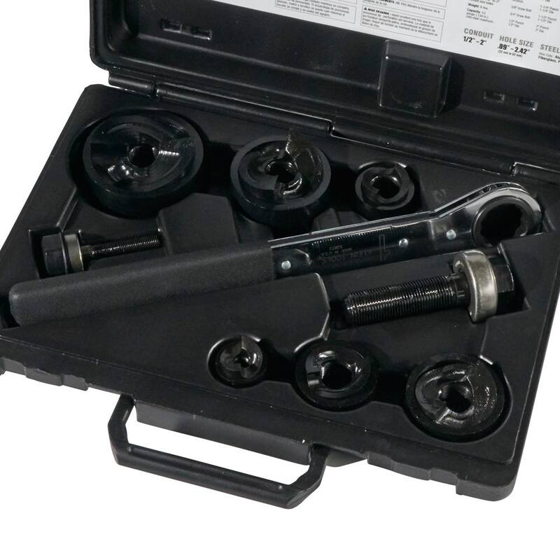 Juego de Punzones para Troquelado de 9 Piezas con Llave, de 1/2 a 2 pulgadas - 53732SEN