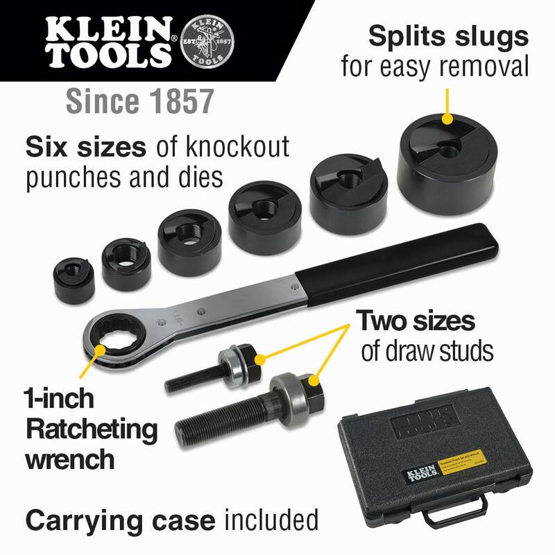 Juego de Punzones para Troquelado de 9 Piezas con Llave, de 1/2 a 2 pulgadas - 53732SEN