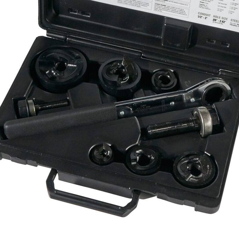 Juego de Punzones para Troquelado de 9 Piezas con Llave, de 1/2 a 2 pulgadas - 53732SEN