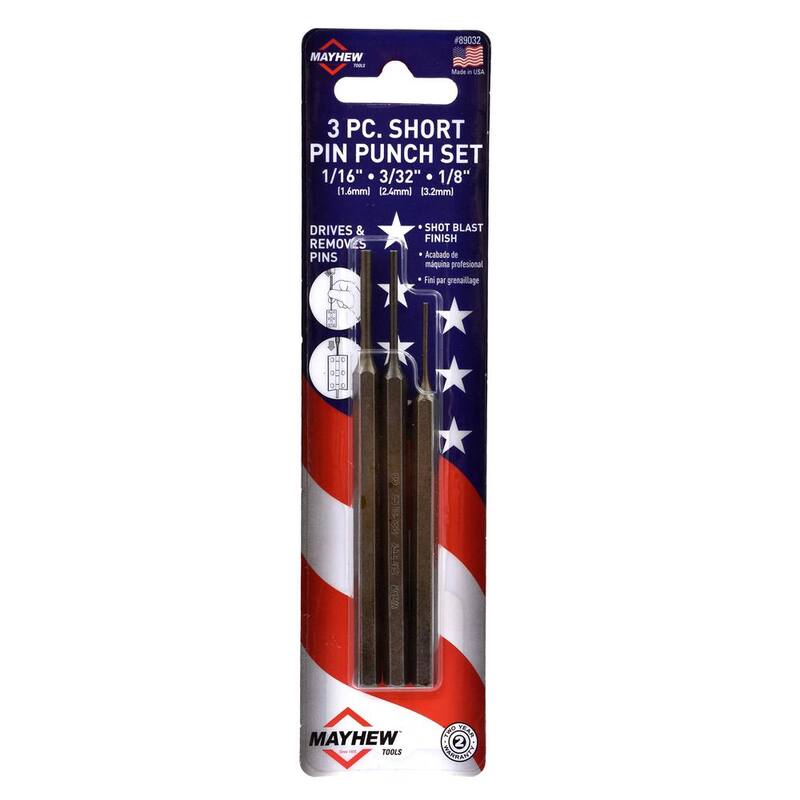 Juego de punzones cortos Mayhew (3 piezas) - 89032