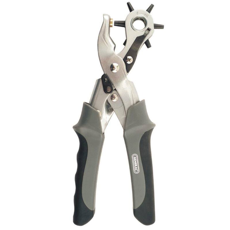 Perforadora de agujeros giratoria de alta resistencia con apertura automática de General Tools para perforar cuero, cinturones, collares para mascotas, bolsos y más - 73