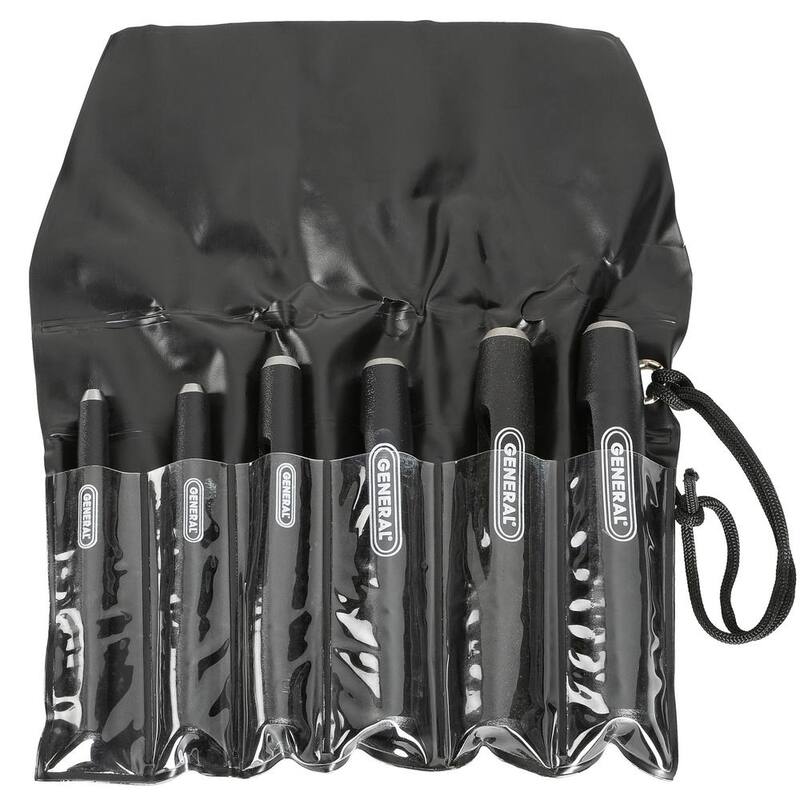 Juego de punzones de acero hueco de General Tools (6 piezas) - 1280ST