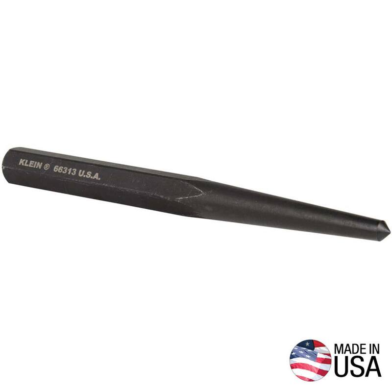 Klein Tools 1/2 pulg. Punzón central y 6 pulg. L - 66313