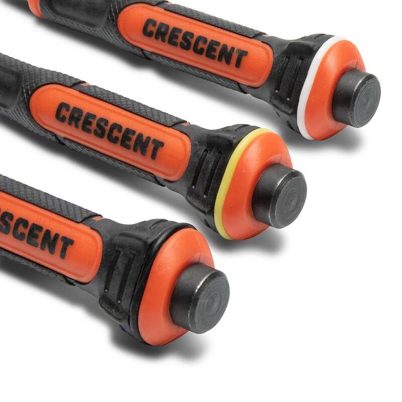 Juego de punzones para clavos de doble material Crescent (3 piezas) - CNPS12332G