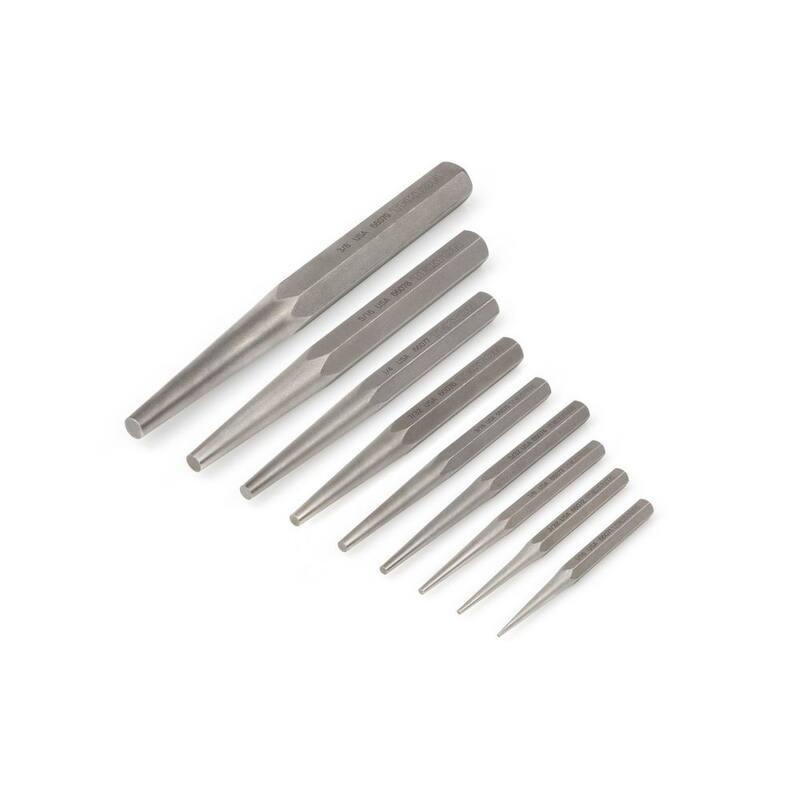 Juego de punzones sólidos TEKTON de 1/6 a 3/8 pulg. (9 piezas) - PNC94001