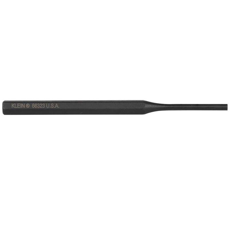 Klein Tools Punzón de Pasador, 5-1/4 Pulgadas, Diámetro de Punto de 5/32 Pulgadas - 66323