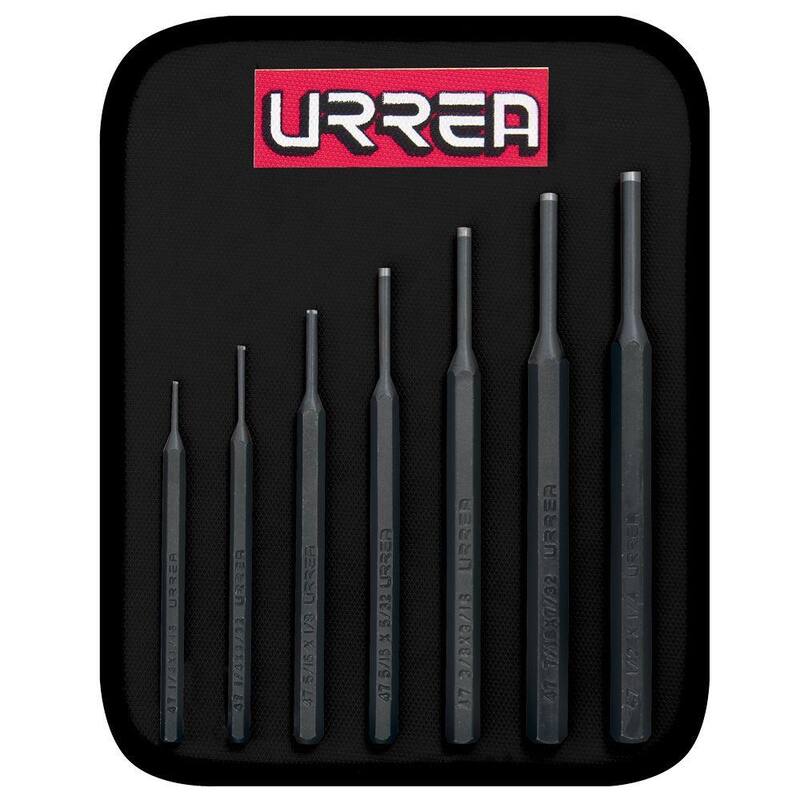 Set de punzones de chaveta URREA (7 piezas) - 47A