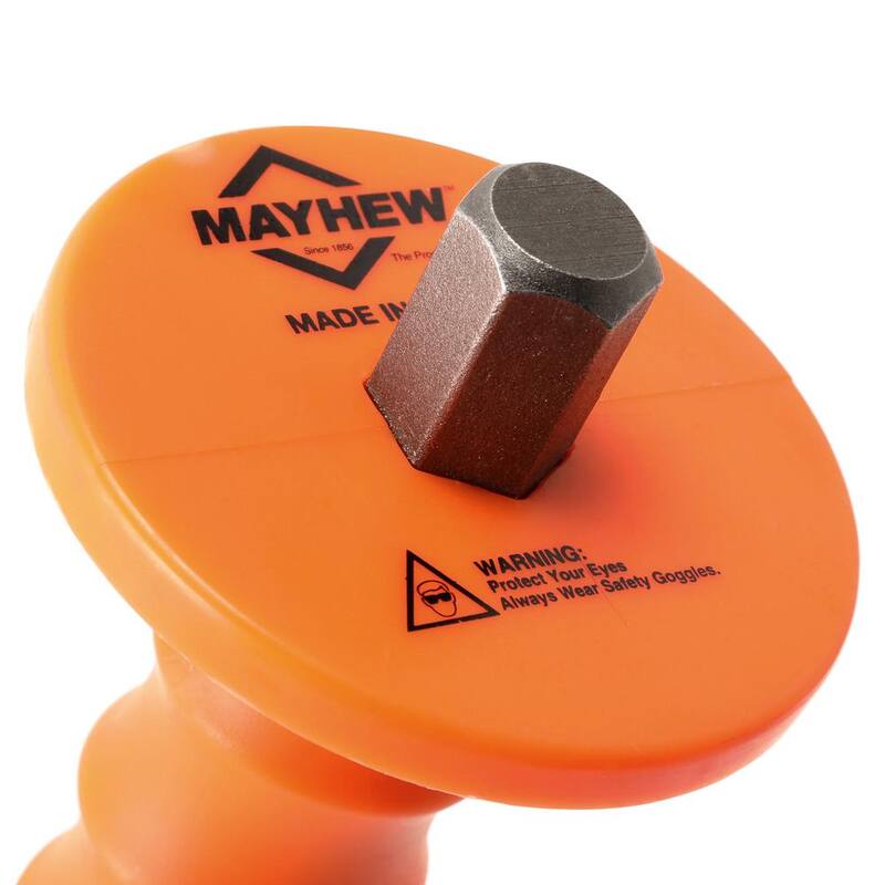 Mayhew Tools Cincel Frío con Protección de Mano de 1 pulgada x 12 pulgadas - 12405