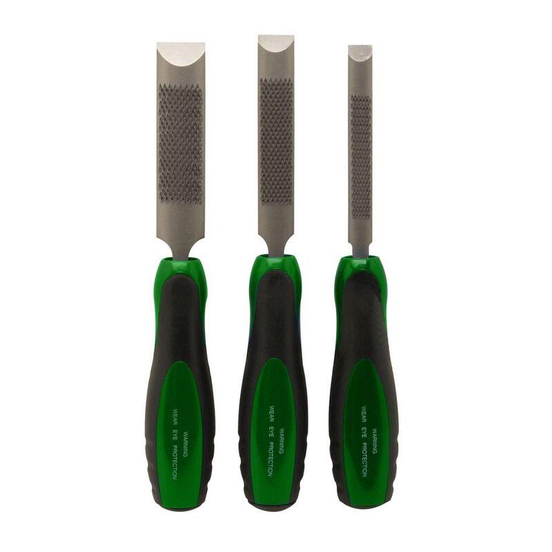 Crescent Nicholson WoodChuck 4-en-1 Cincel/Lima de madera combinada (Juego de 3 piezas) - WCSET3CMNN