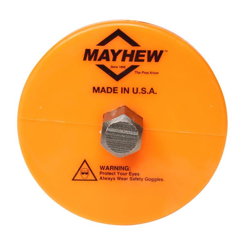 Mayhew Tools Cincel de albañil con protección para la mano de 2-1/4 pulg. x 7-3/4 pulg. - 35705