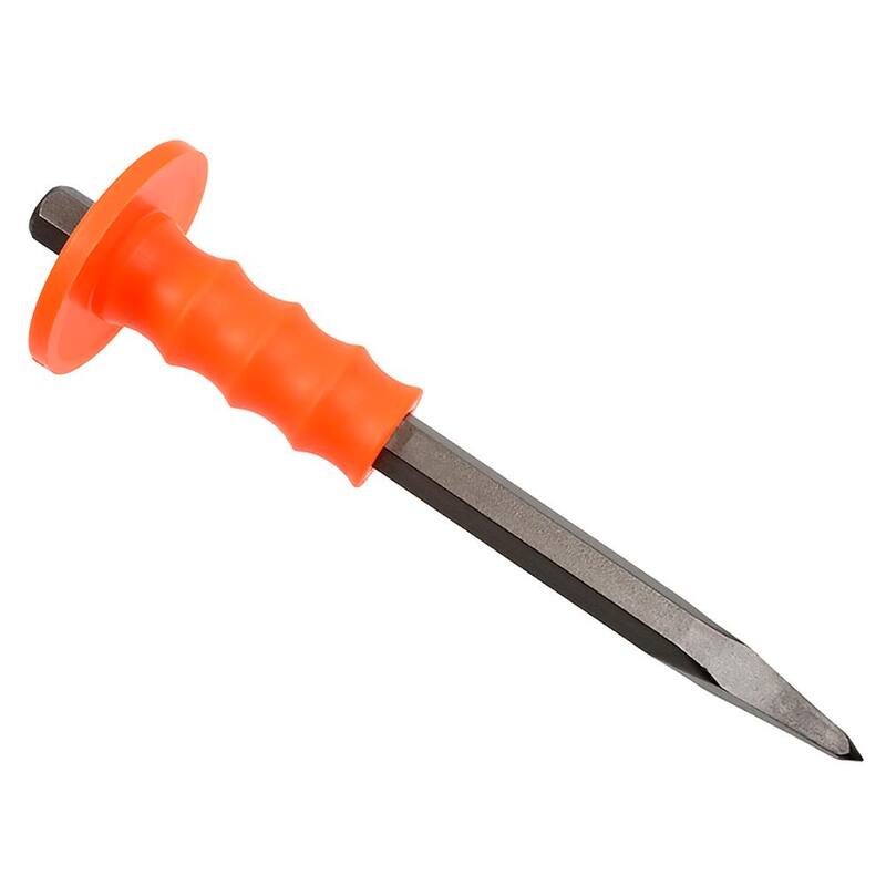 Mayhew 3/4 in. x 12 in. Cincel punta de toro con guardamanos Guardian - 80205