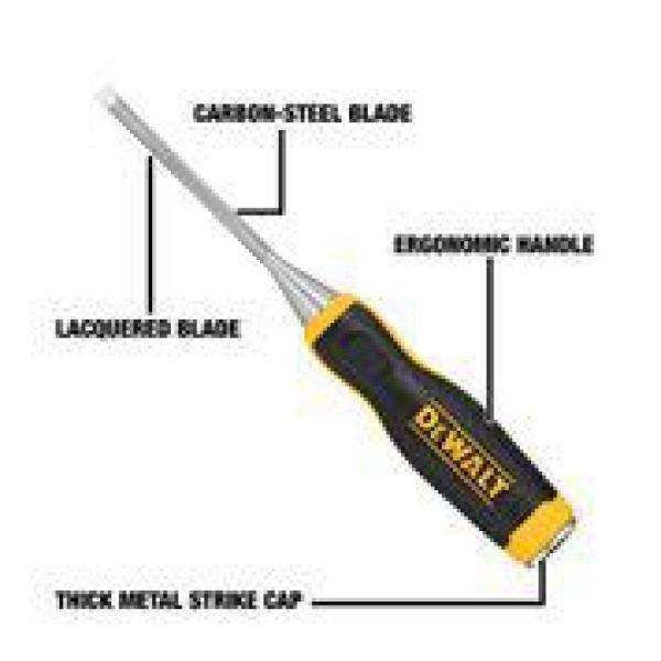 Cincel para madera de 1/4 de pulgada de DEWALT - DWHT16857