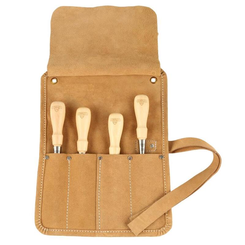 Juego de cinceles de mango para madera Stanley Sweetheart 750 Series (4 piezas) - 16-791