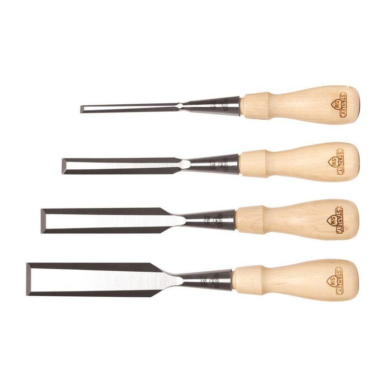 Juego de cinceles de mango para madera Stanley Sweetheart 750 Series (4 piezas) - 16-791