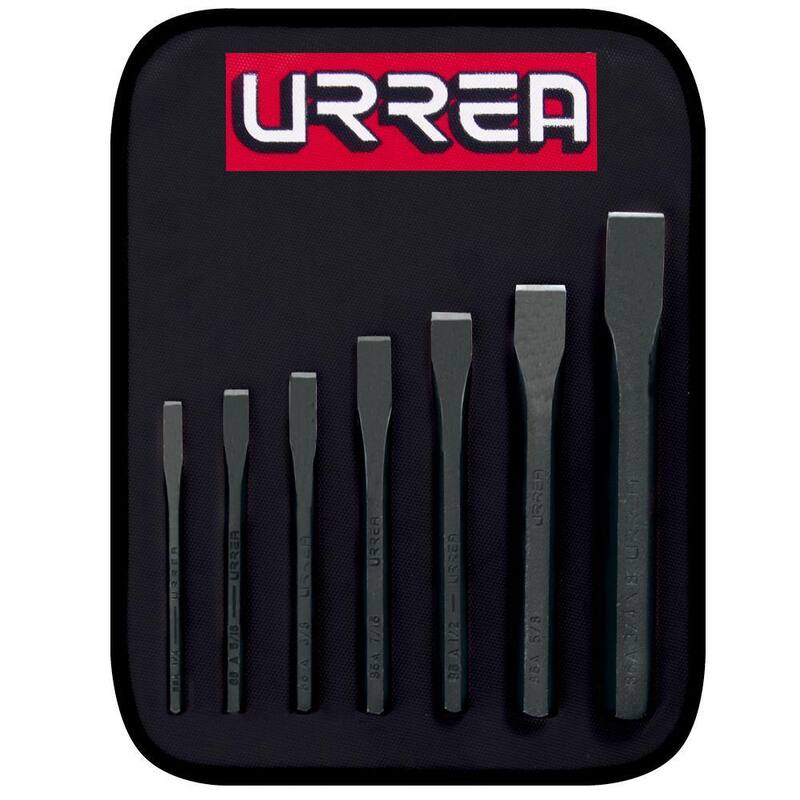 Juego de cinceles URREA de 1/4 a 3/4 de pulgada (7 piezas) - 86B