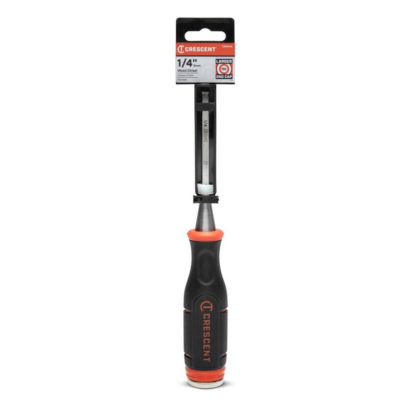 Cincel de madera de 1/4 de pulgada con agarre y tapa de extremo para golpear - CWCH14