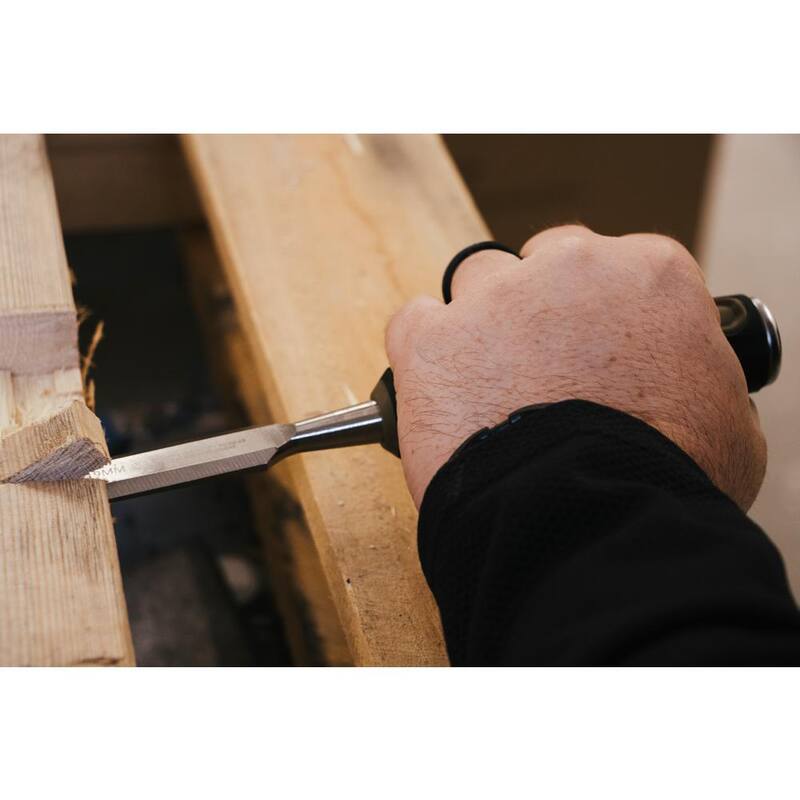 Cincel de madera SPEC OPS, hoja de 3/4 pulgadas, hoja de acero de alto carbono, agarre absorbente de impactos - SPEC-C1-34