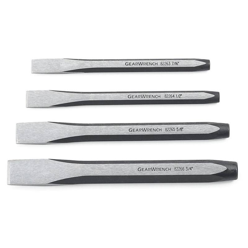 Conjunto de cinceles fríos de acero SAE de GEARWRENCH (4 piezas) - 82308