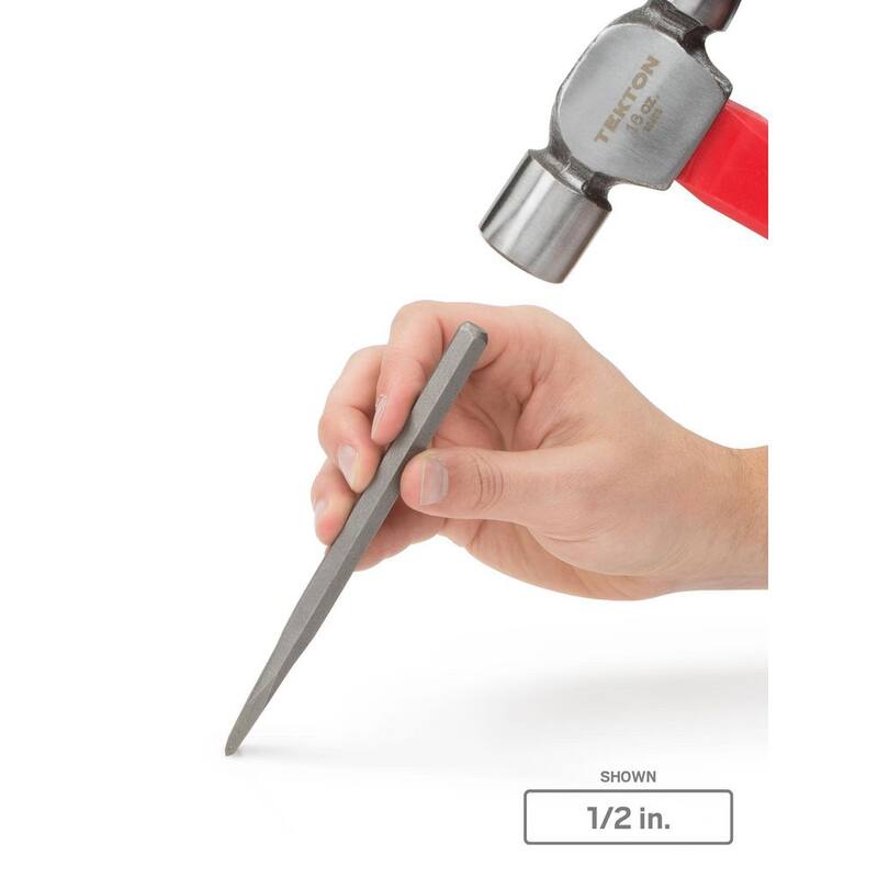 Juego de cinceles fríos TEKTON de 1/4 pulg., 3/8 pulg., 1/2 pulg. (3 piezas) - PNC91002