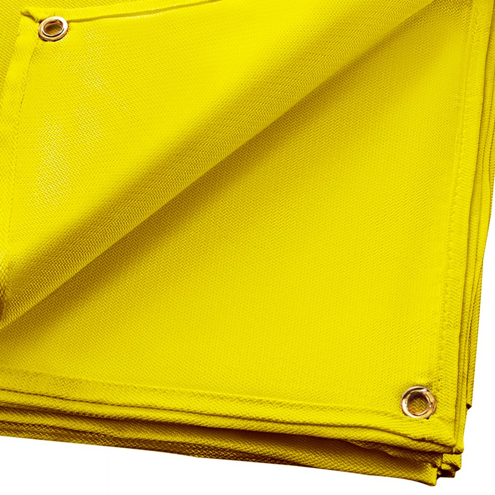 VEVOR 8 x 10 Ft Welding Blanket Gold Fiberglass Blanket Portable Fiberglass Fire Retardant Blanket Welding Mat Welding Fireproof Thermal Resistant Insulation With Carry Bag - HT8X10GD000000001V0