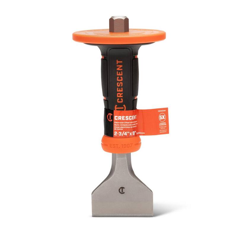 Cincel de electricista Crescent de 2-3/4 pulgadas por 9 pulgadas con protector de mano - CECH234H