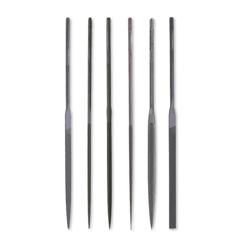 Set de limas mini para hobby/artesanía surtidas de Crescent Nicholson de 5-1/2 pulgadas (6 piezas) - 42030L