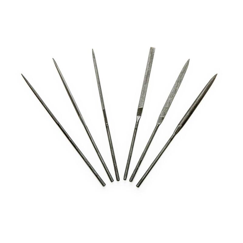 Set de limas mini para hobby/artesanía surtidas de Crescent Nicholson de 5-1/2 pulgadas (6 piezas) - 42030L